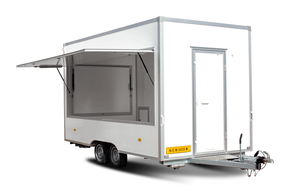 Myyntivaunu kiertävään kahvila- tai grillikäyttöön