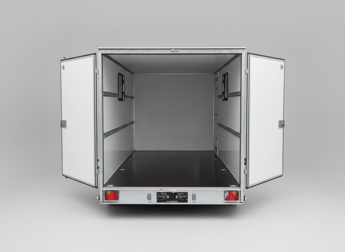 Koppikärry 4X2X1,9 pariovet, käyntiovi, 1x ikkunaa (80x50)(2700-3500kg)