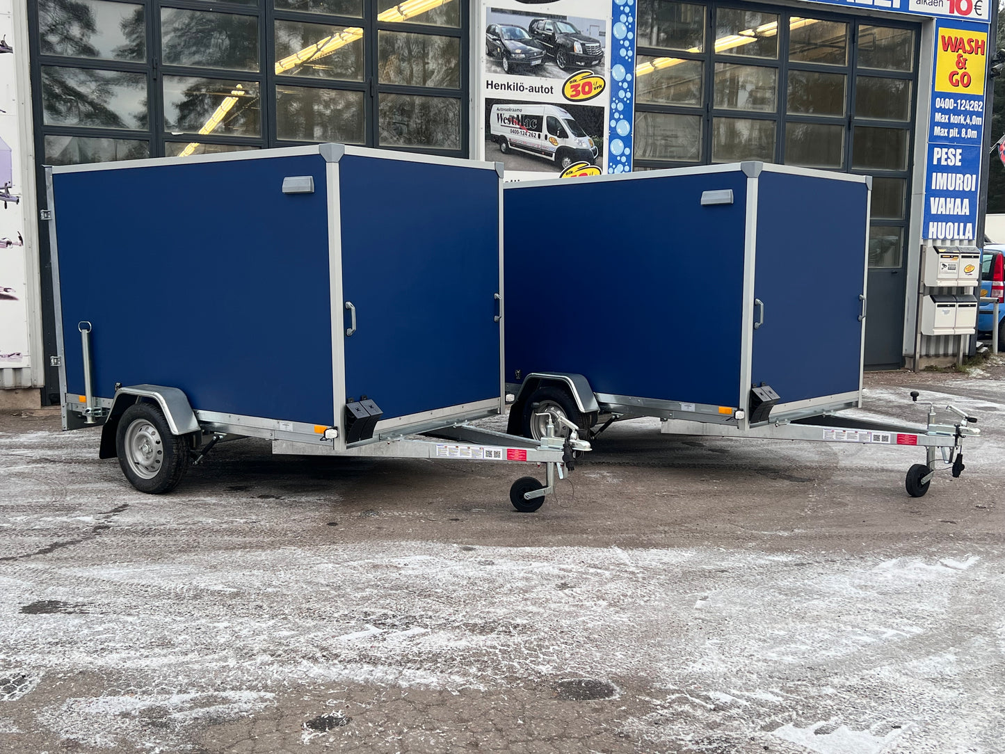 Koppikärry 248x150x150 750kg pariovet