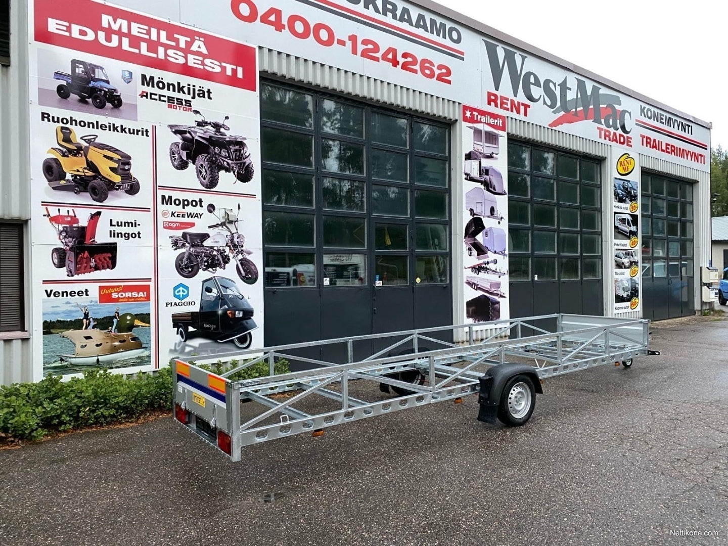Wiola Kevyt traileri 6x1,3 750kg