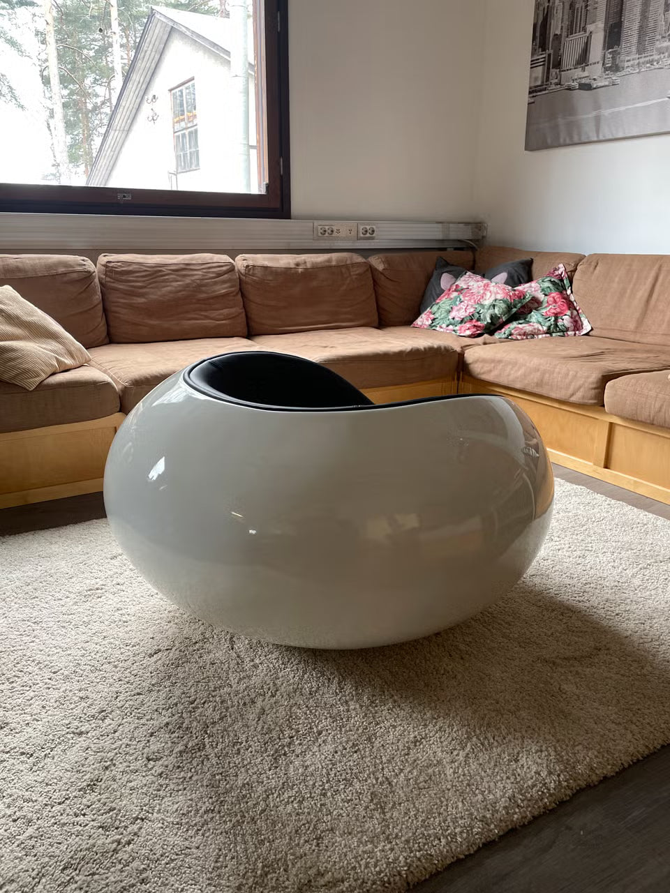 Pastilli Tuoli tyylinen Valk/ Musta keinonahka