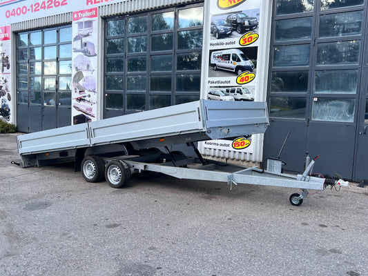Ylivuotinen Lenka Traileri 5x2,2 2700kg Kippaava Alumiinilaidoilla
