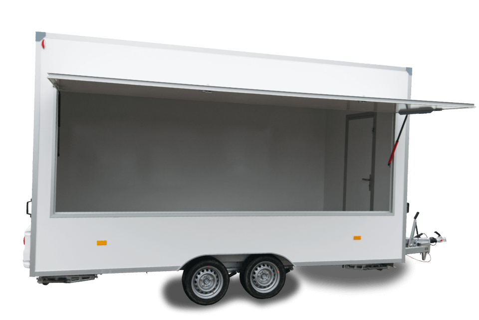 Myyntivaunu 420x203x230 2000kg 1-luukku